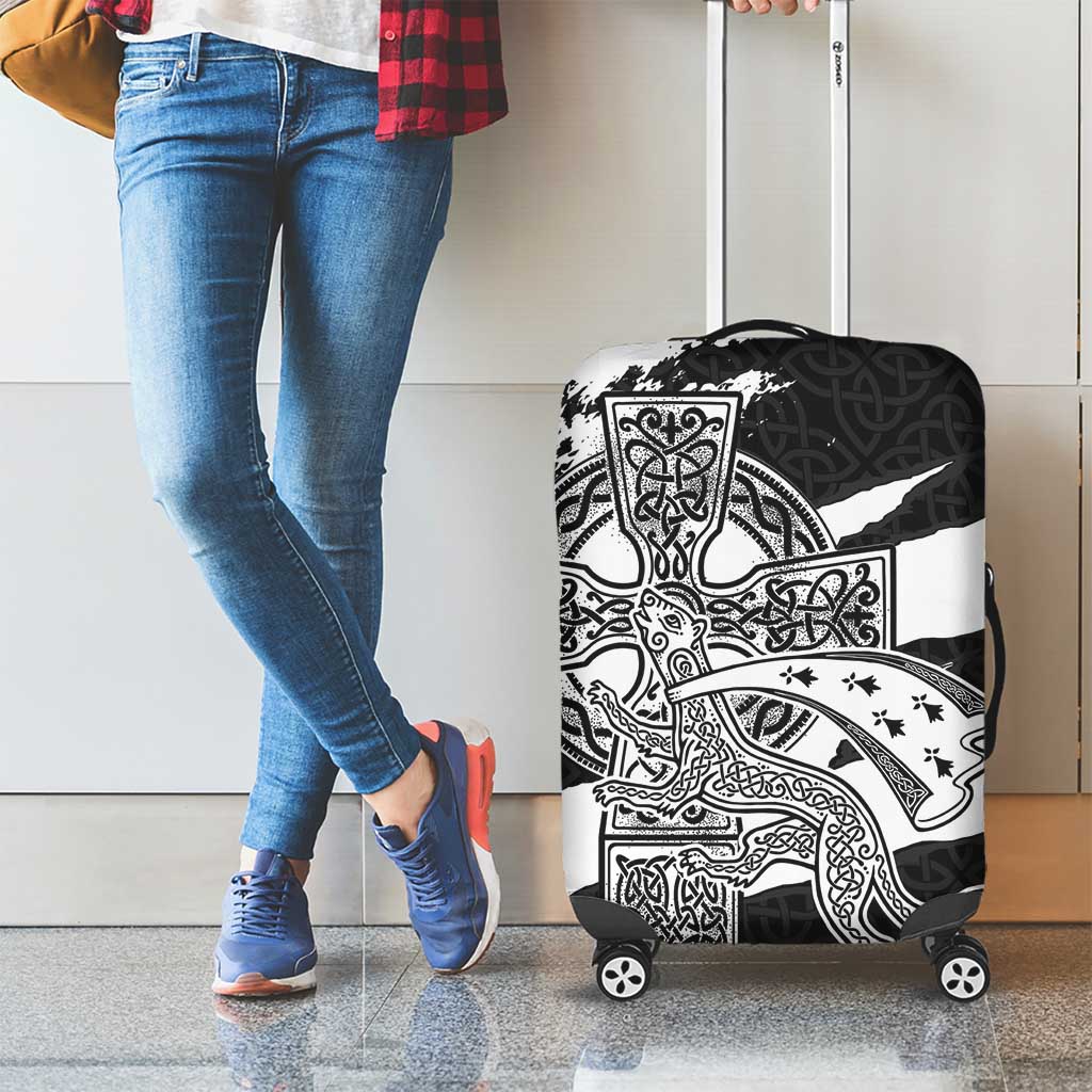 Brittany Celtic Cross Luggage Cover Celtic Pattern - Wonder Print Shop