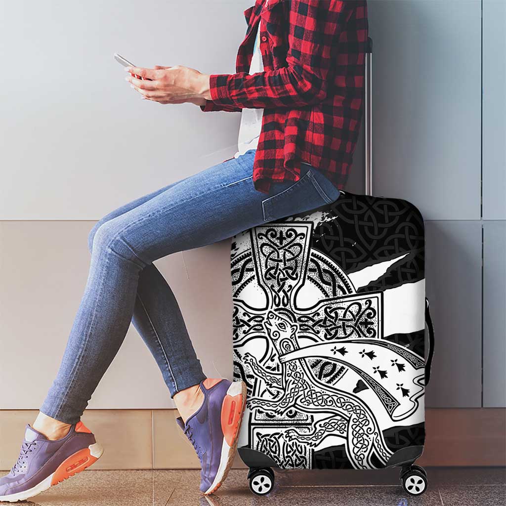 Brittany Celtic Cross Luggage Cover Celtic Pattern - Wonder Print Shop