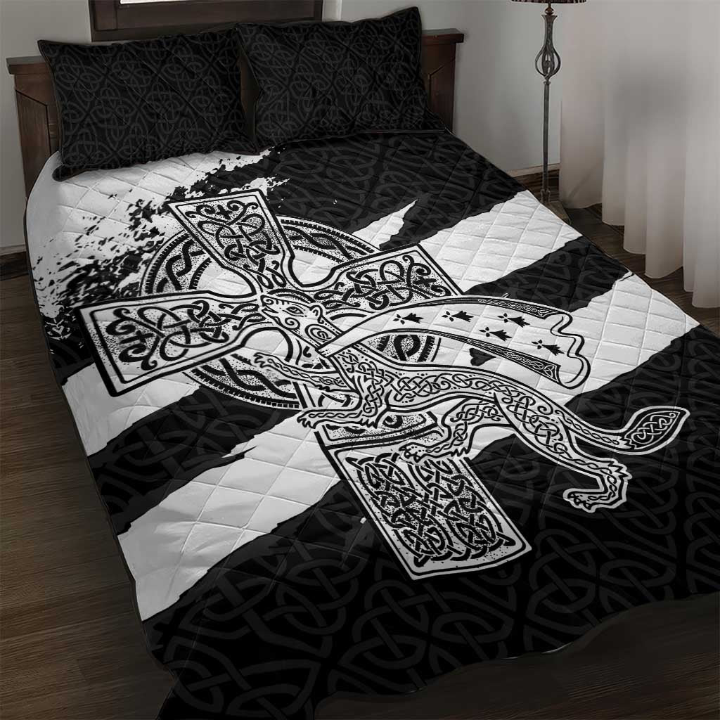 Brittany Celtic Cross Quilt Bed Set Celtic Pattern - Wonder Print Shop