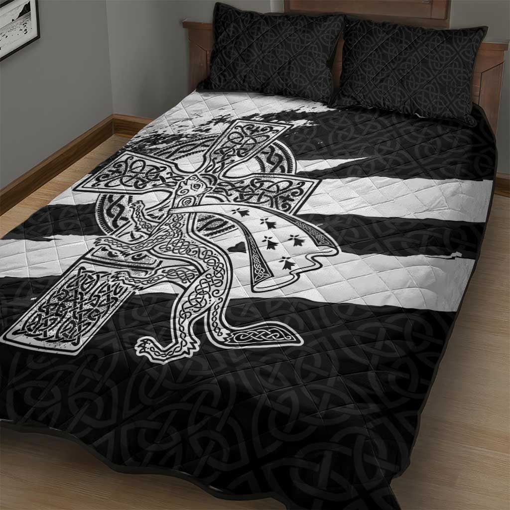 Brittany Celtic Cross Quilt Bed Set Celtic Pattern - Wonder Print Shop