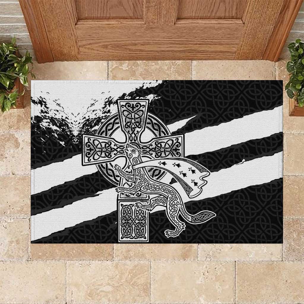 Brittany Celtic Cross Rubber Doormat Celtic Pattern - Wonder Print Shop