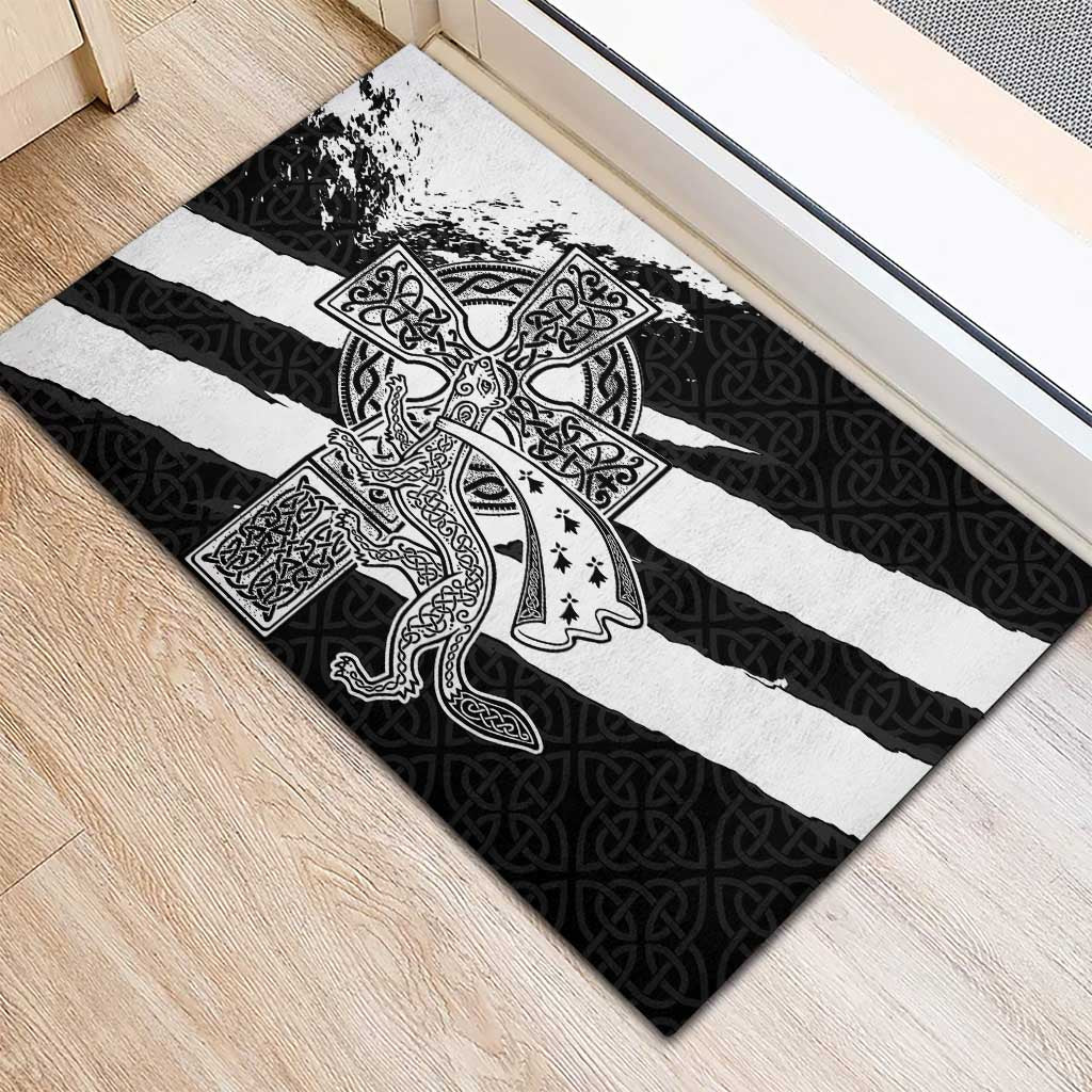 Brittany Celtic Cross Rubber Doormat Celtic Pattern - Wonder Print Shop