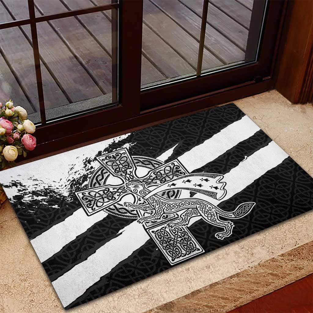 Brittany Celtic Cross Rubber Doormat Celtic Pattern - Wonder Print Shop