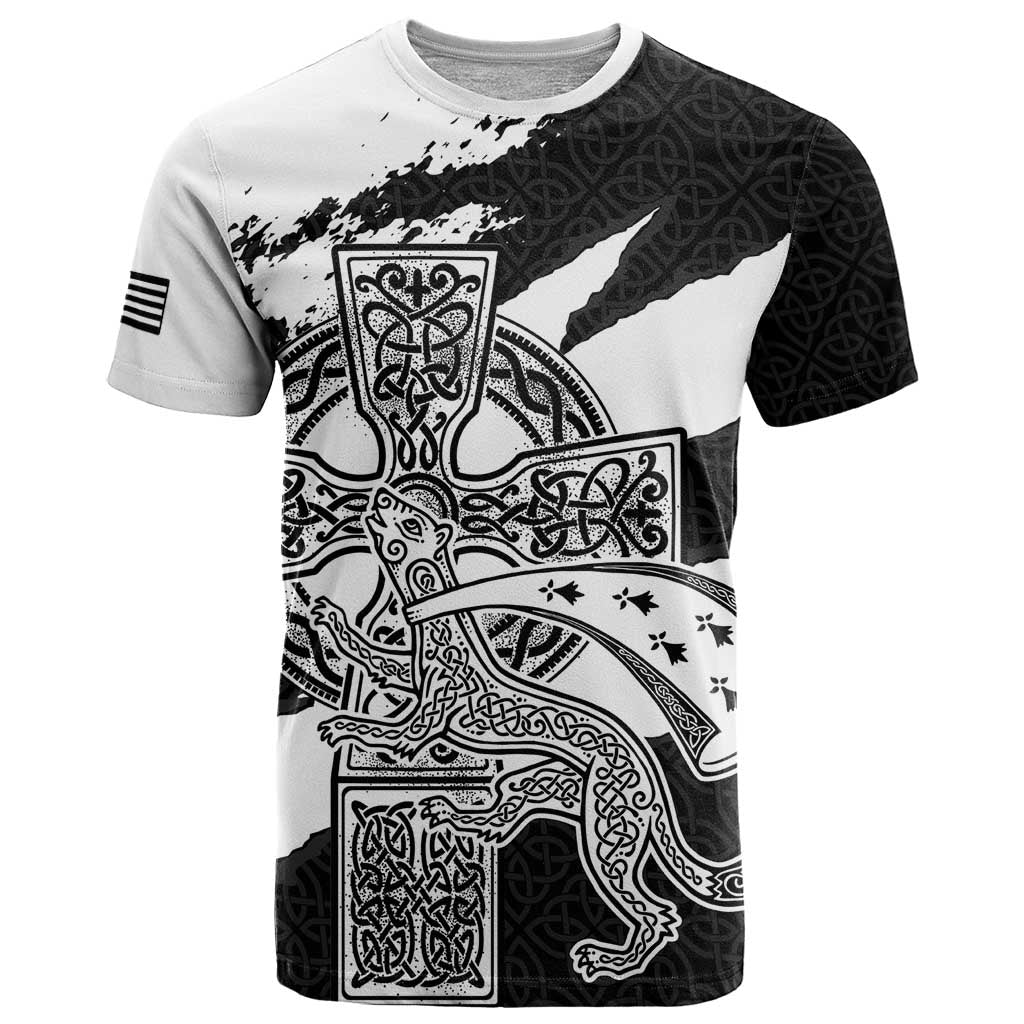 Brittany Celtic Cross T Shirt Celtic Pattern - Wonder Print Shop