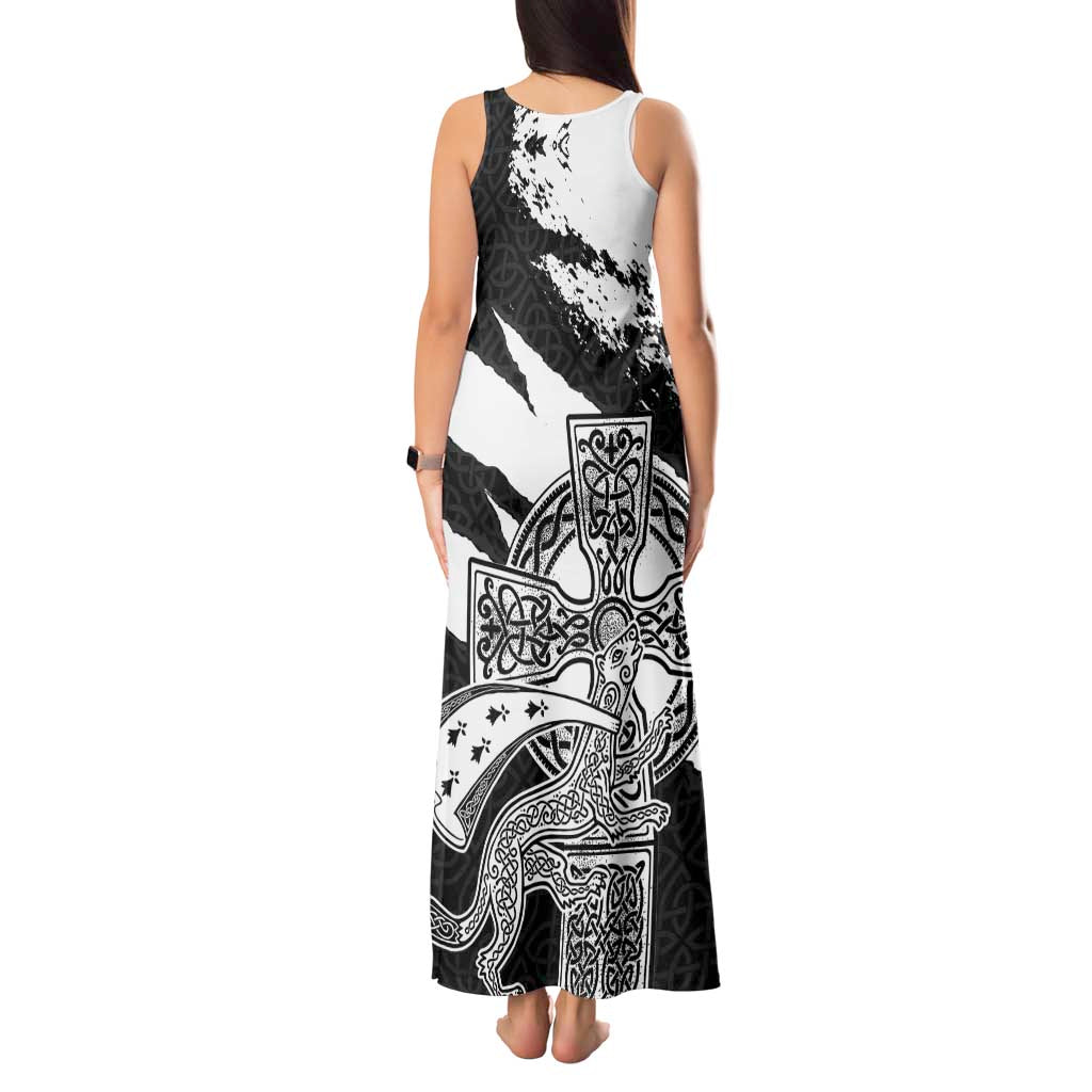 Brittany Celtic Cross Tank Maxi Dress Celtic Pattern - Wonder Print Shop