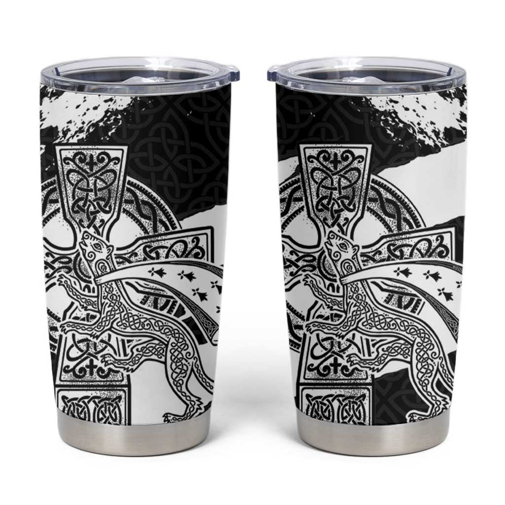 Brittany Celtic Cross Tumbler Cup Celtic Pattern - Wonder Print Shop