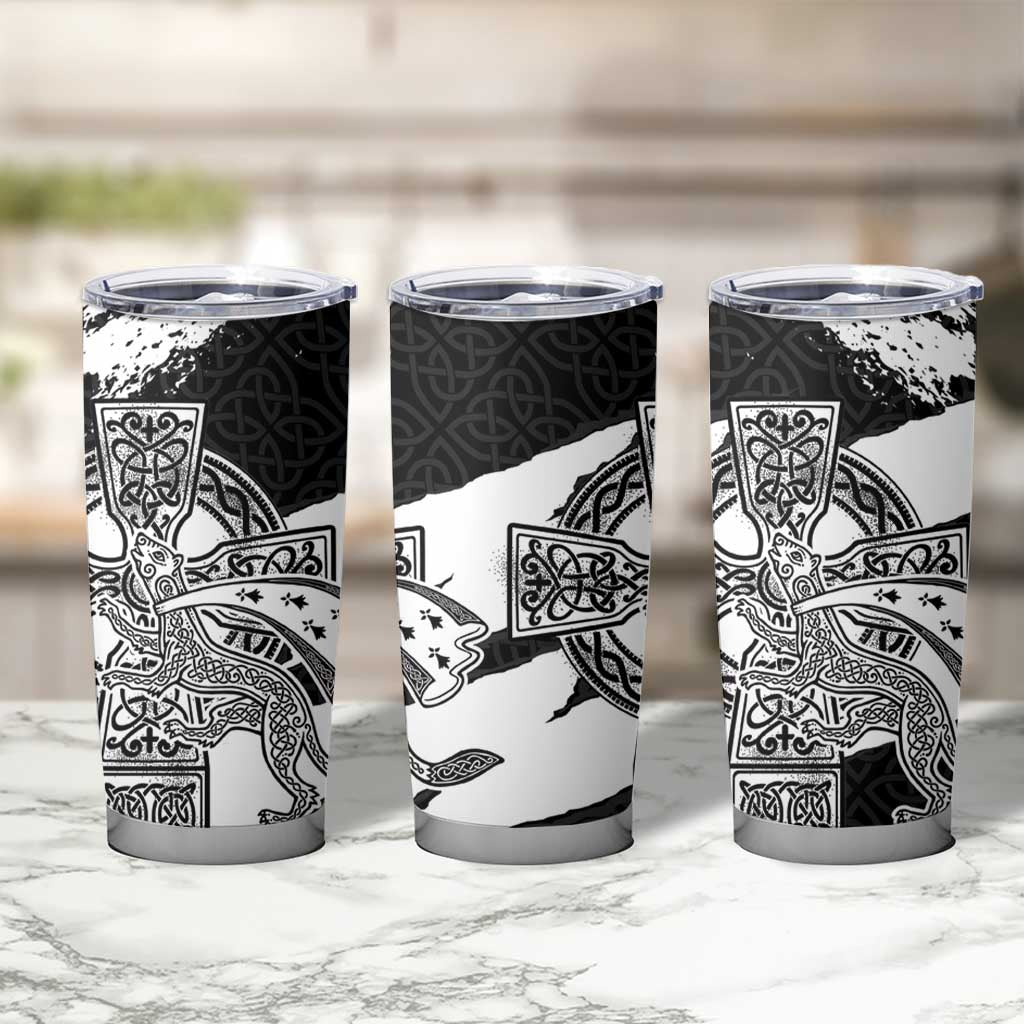Brittany Celtic Cross Tumbler Cup Celtic Pattern - Wonder Print Shop