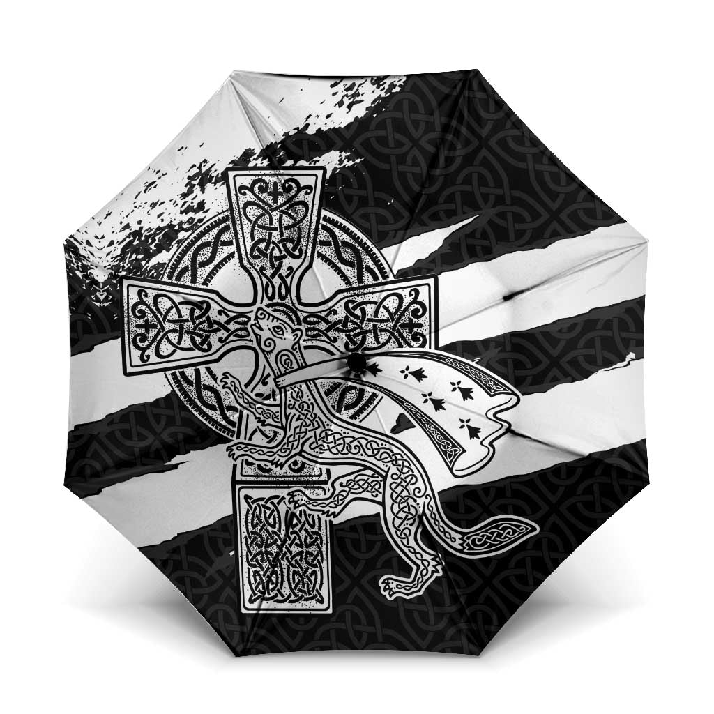 Brittany Celtic Cross Umbrella Celtic Pattern - Wonder Print Shop