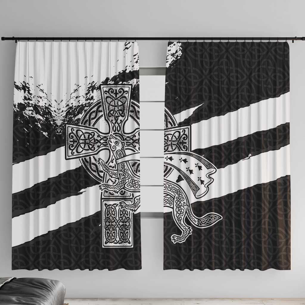 Brittany Celtic Cross Window Curtain Celtic Pattern - Wonder Print Shop
