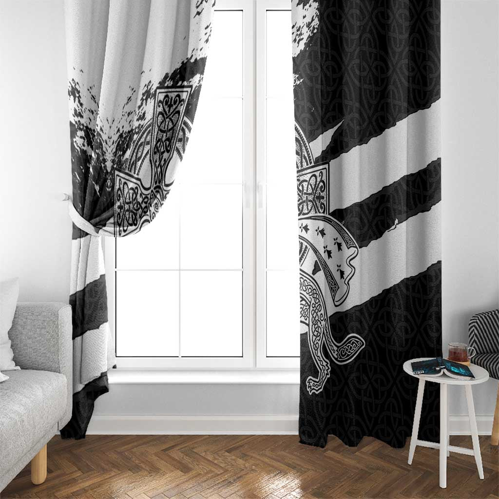 Brittany Celtic Cross Window Curtain Celtic Pattern - Wonder Print Shop