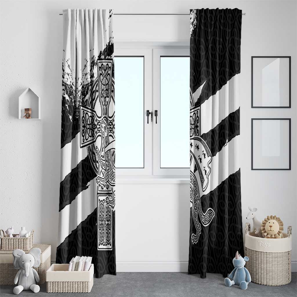 Brittany Celtic Cross Window Curtain Celtic Pattern - Wonder Print Shop