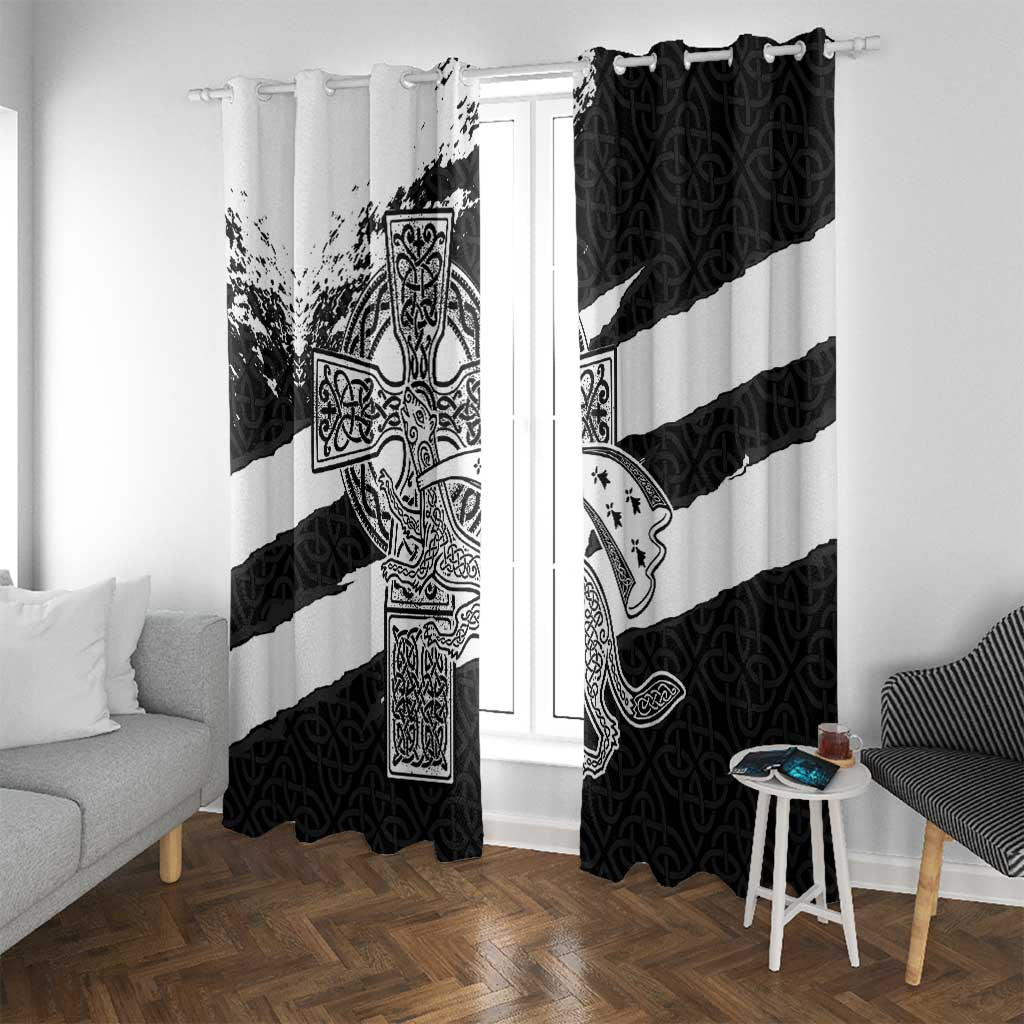 Brittany Celtic Cross Window Curtain Celtic Pattern - Wonder Print Shop