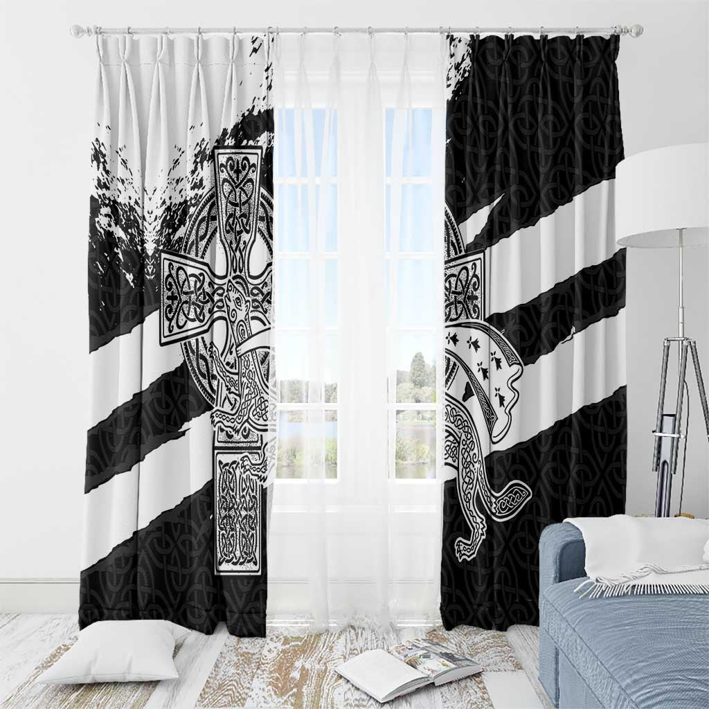 Brittany Celtic Cross Window Curtain Celtic Pattern - Wonder Print Shop