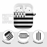 Brittany Flag Style AirPods Case Kentoch Mervel Eget Bezan Saotret - Wonder Print Shop