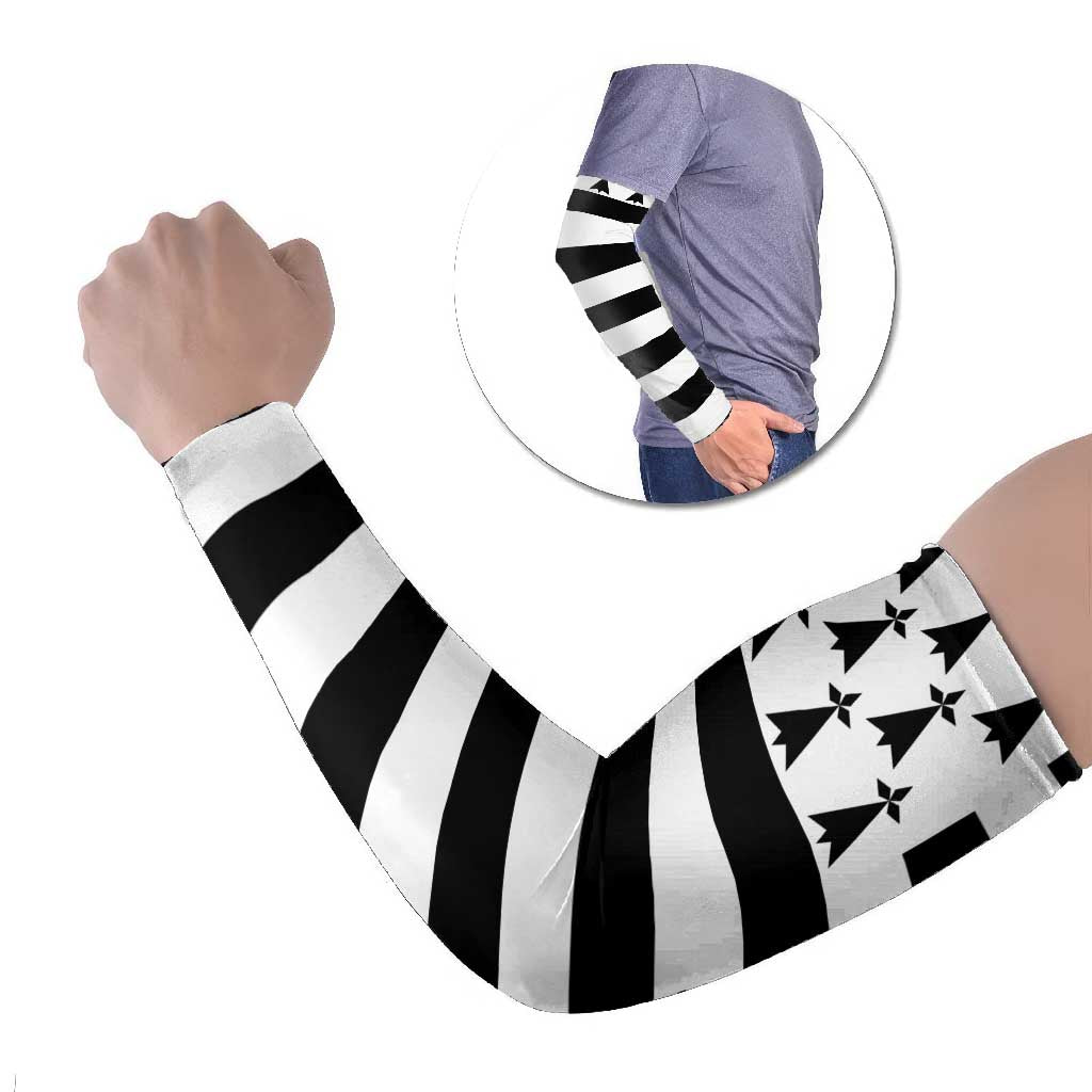 Brittany Flag Style Arm Sleeves Kentoch Mervel Eget Bezan Saotret - Wonder Print Shop