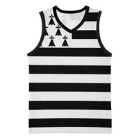 Brittany Flag Style Basketball Jersey Kentoch Mervel Eget Bezan Saotret - Wonder Print Shop