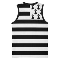 Brittany Flag Style Basketball Jersey Kentoch Mervel Eget Bezan Saotret - Wonder Print Shop