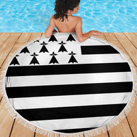 Brittany Flag Style Beach Blanket Kentoch Mervel Eget Bezan Saotret - Wonder Print Shop