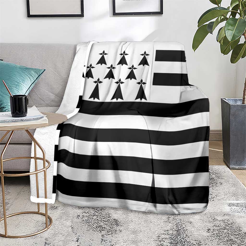 Brittany Flag Style Blanket Kentoch Mervel Eget Bezan Saotret - Wonder Print Shop