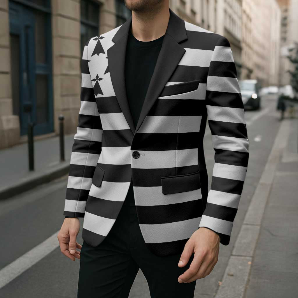 Brittany Flag Style Blazer Kentoch Mervel Eget Bezan Saotret - Wonder Print Shop