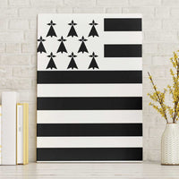 Brittany Flag Style Canvas Wall Art Kentoch Mervel Eget Bezan Saotret - Wonder Print Shop