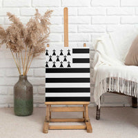 Brittany Flag Style Canvas Wall Art Kentoch Mervel Eget Bezan Saotret - Wonder Print Shop