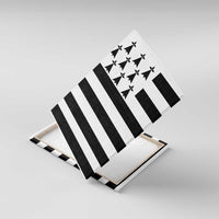 Brittany Flag Style Canvas Wall Art Kentoch Mervel Eget Bezan Saotret - Wonder Print Shop