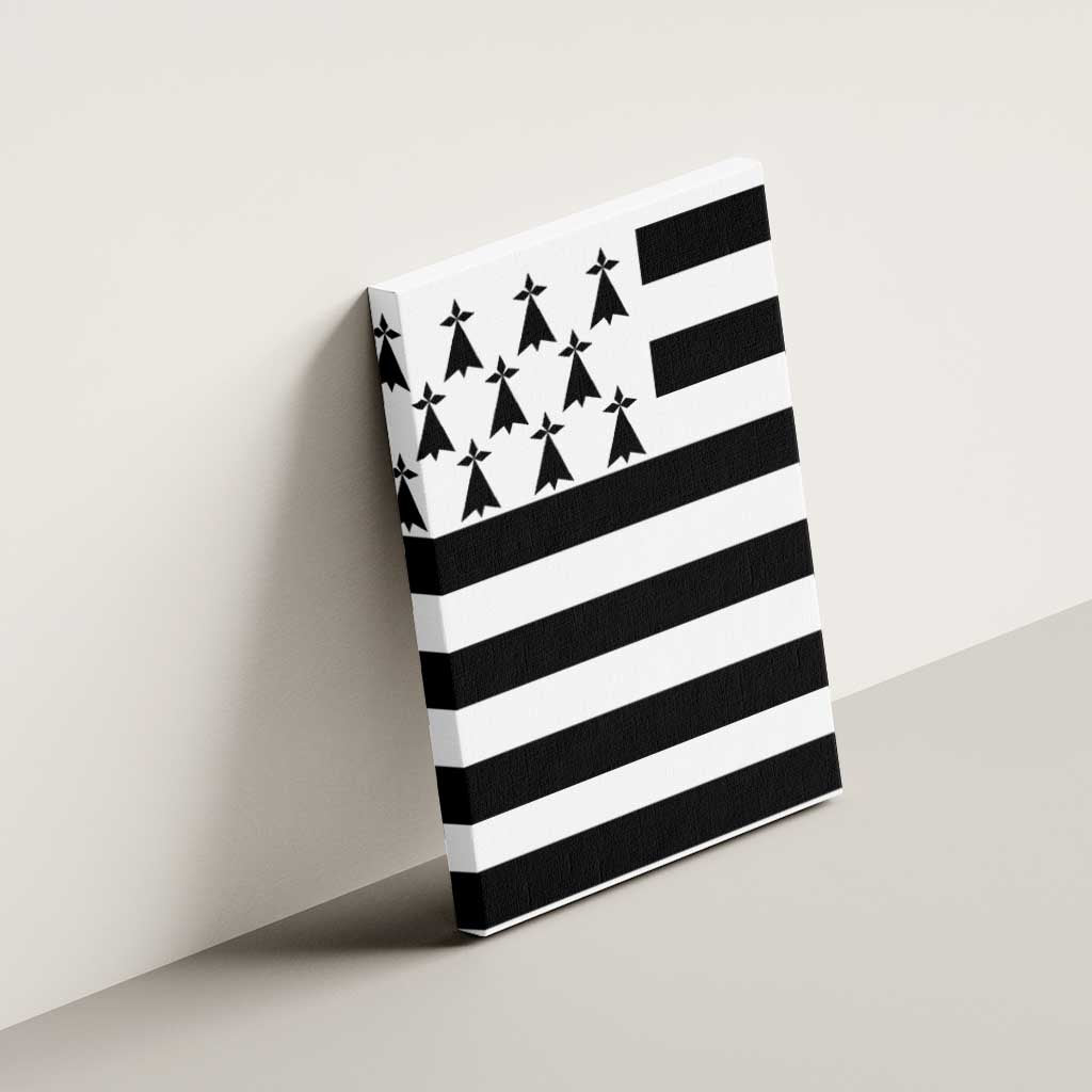 Brittany Flag Style Canvas Wall Art Kentoch Mervel Eget Bezan Saotret - Wonder Print Shop