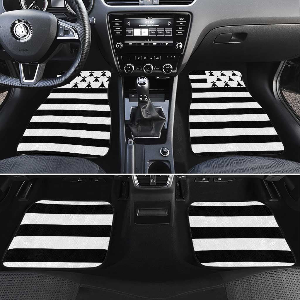 Brittany Flag Style Car Mats Kentoch Mervel Eget Bezan Saotret - Wonder Print Shop