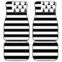 Brittany Flag Style Car Mats Kentoch Mervel Eget Bezan Saotret - Wonder Print Shop