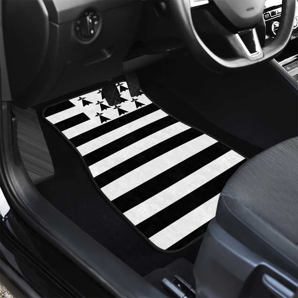 Brittany Flag Style Car Mats Kentoch Mervel Eget Bezan Saotret - Wonder Print Shop