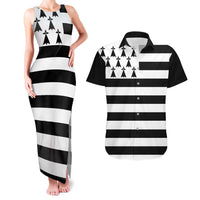 Brittany Flag Style Couples Matching Tank Maxi Dress and Hawaiian Shirt Kentoch Mervel Eget Bezan Saotret - Wonder Print Shop