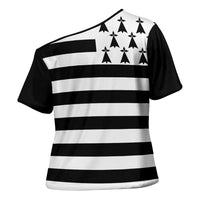 Brittany Flag Style Cross Shoulder Shirt Kentoch Mervel Eget Bezan Saotret - Wonder Print Shop