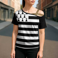 Brittany Flag Style Cross Shoulder Shirt Kentoch Mervel Eget Bezan Saotret - Wonder Print Shop