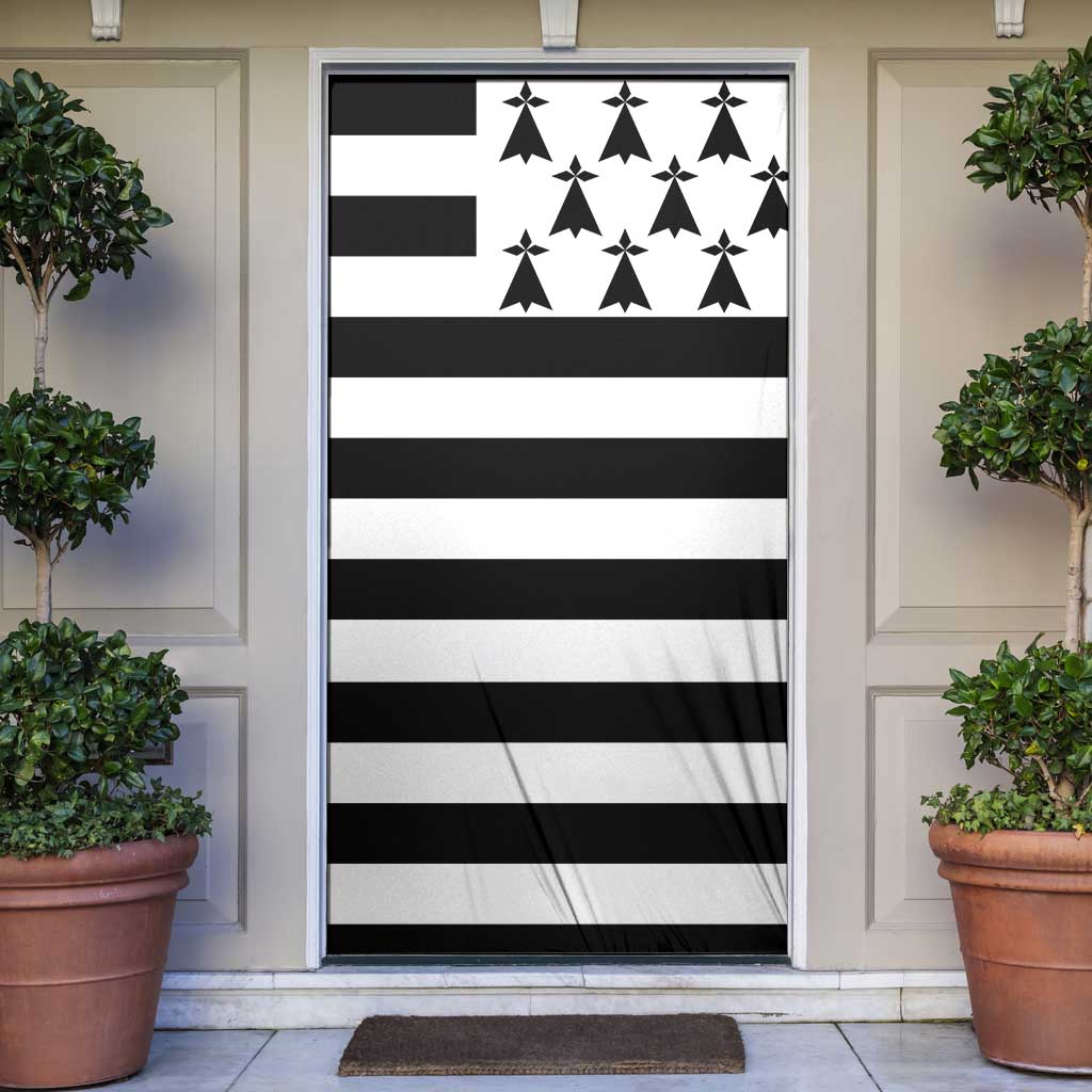 Brittany Flag Style Door Cover Kentoch Mervel Eget Bezan Saotret - Wonder Print Shop