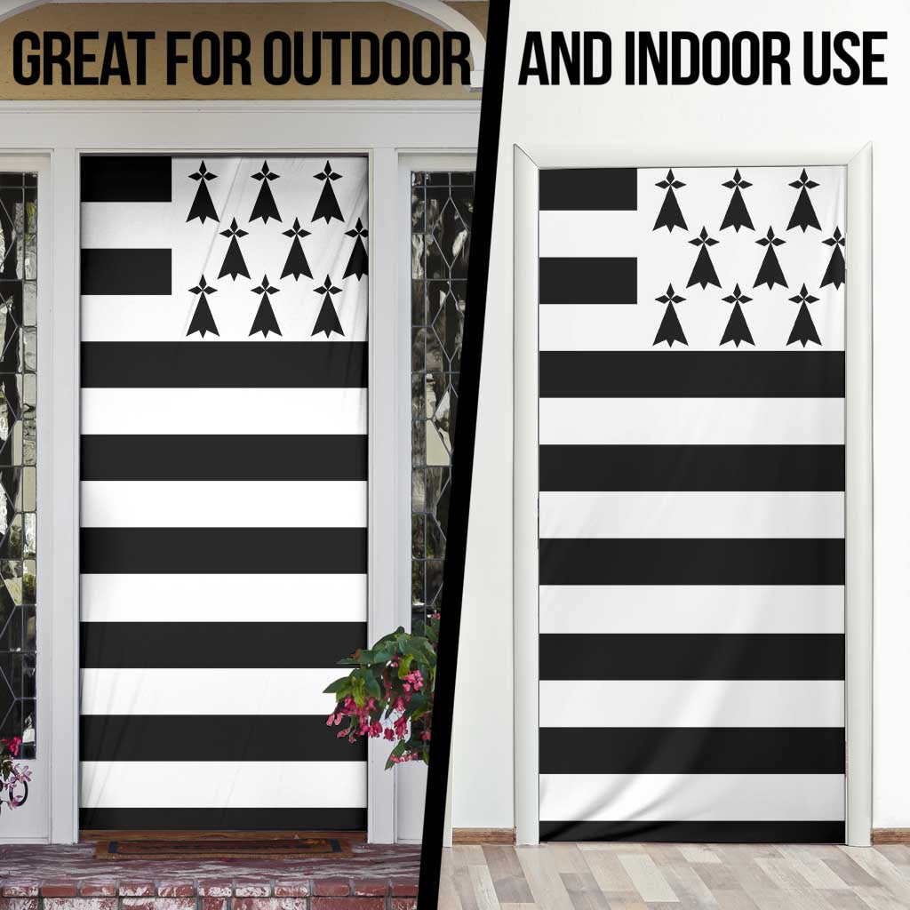 Brittany Flag Style Door Cover Kentoch Mervel Eget Bezan Saotret - Wonder Print Shop