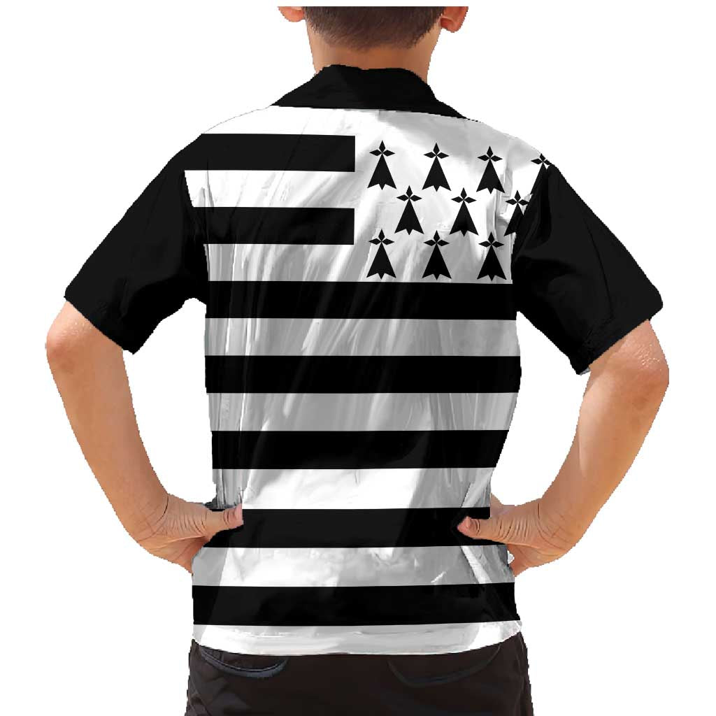 Brittany Flag Style Family Matching Mermaid Dress and Hawaiian Shirt Kentoch Mervel Eget Bezan Saotret - Wonder Print Shop