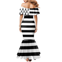Brittany Flag Style Family Matching Mermaid Dress and Hawaiian Shirt Kentoch Mervel Eget Bezan Saotret - Wonder Print Shop