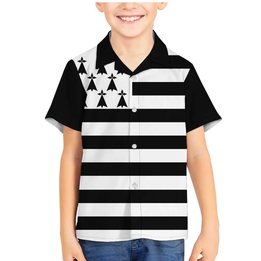 Brittany Flag Style Family Matching Mermaid Dress and Hawaiian Shirt Kentoch Mervel Eget Bezan Saotret - Wonder Print Shop