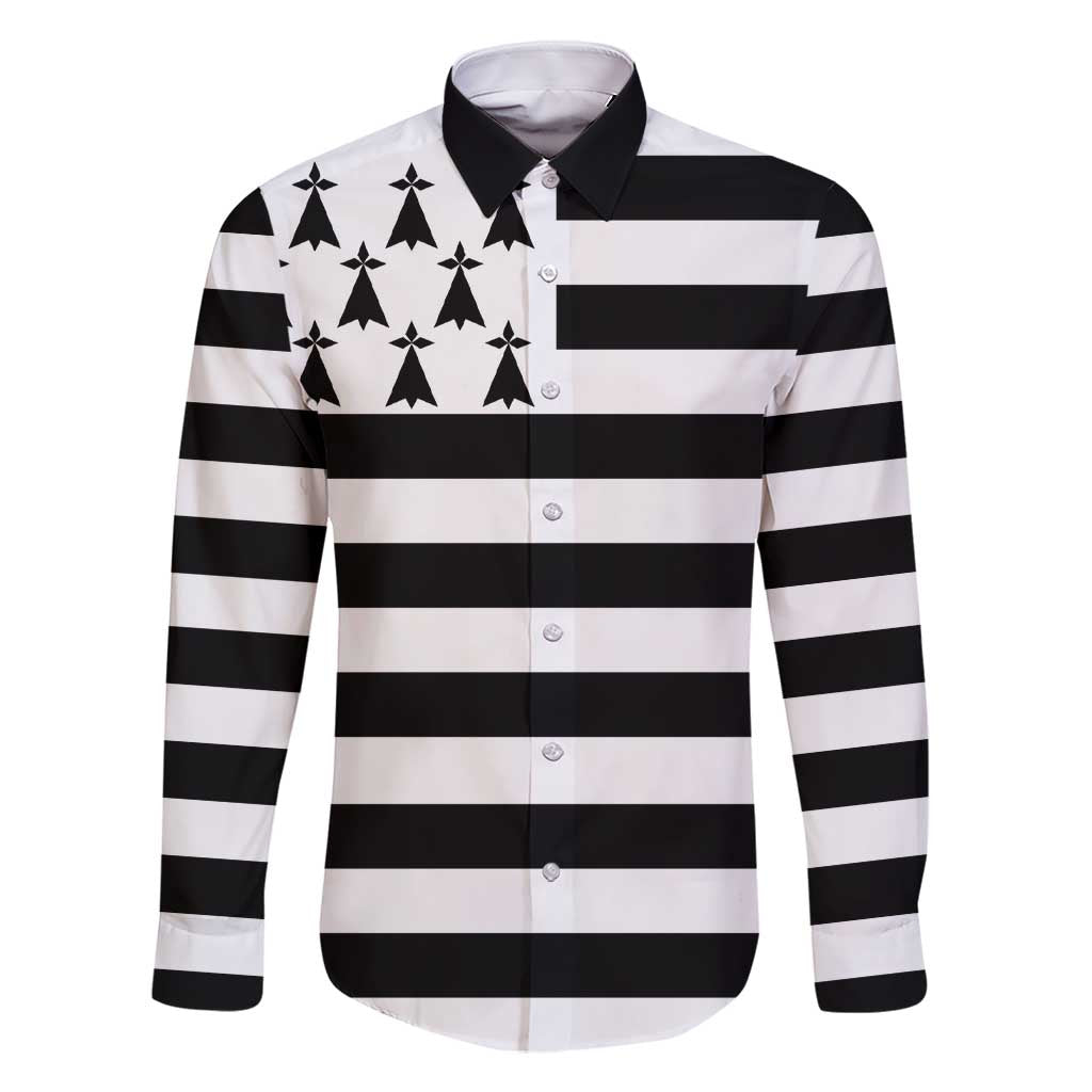 Brittany Flag Style Family Matching Short Sleeve Bodycon Dress and Hawaiian Shirt Kentoch Mervel Eget Bezan Saotret - Wonder Print Shop