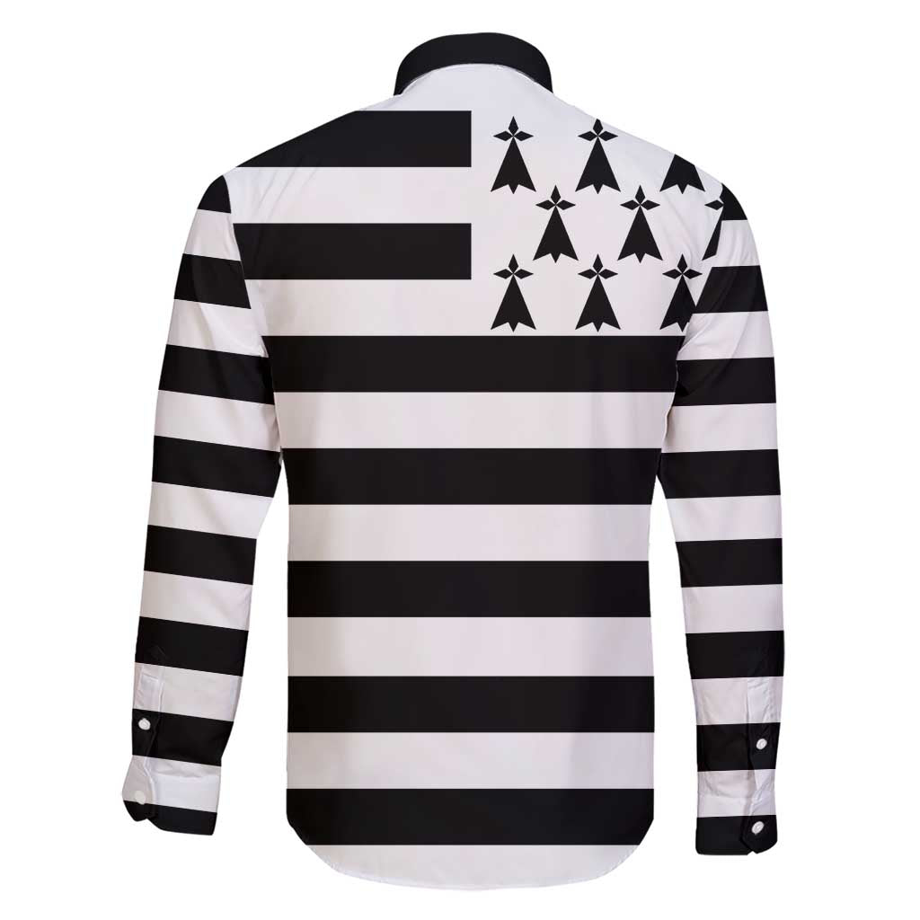 Brittany Flag Style Family Matching Short Sleeve Bodycon Dress and Hawaiian Shirt Kentoch Mervel Eget Bezan Saotret - Wonder Print Shop