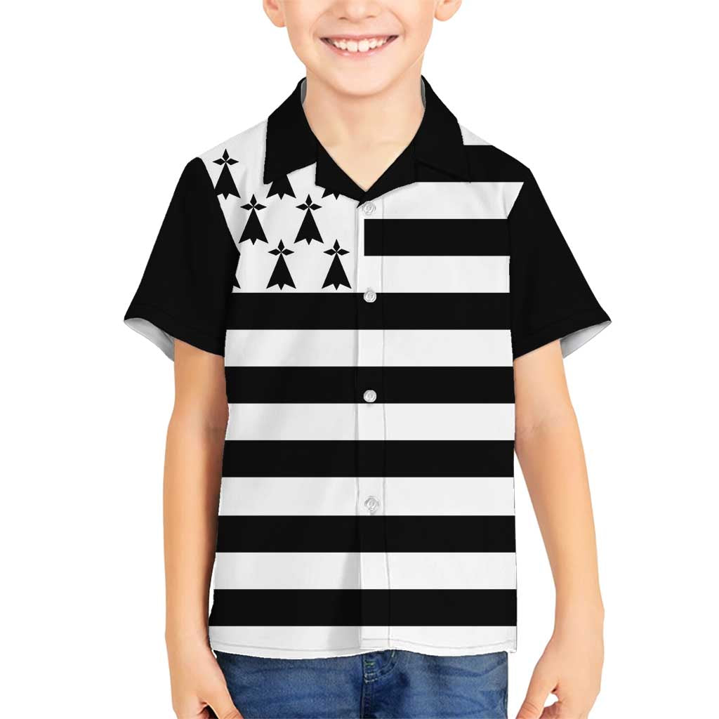 Brittany Flag Style Family Matching Tank Maxi Dress and Hawaiian Shirt Kentoch Mervel Eget Bezan Saotret - Wonder Print Shop