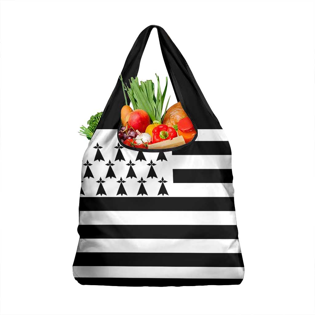 Brittany Flag Style Grocery Bag Kentoch Mervel Eget Bezan Saotret - Wonder Print Shop