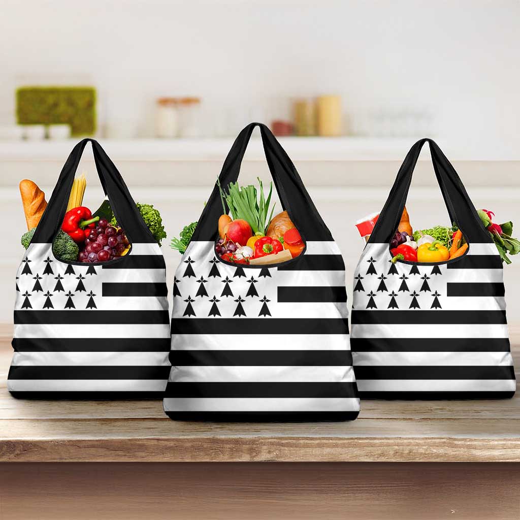 Brittany Flag Style Grocery Bag Kentoch Mervel Eget Bezan Saotret - Wonder Print Shop