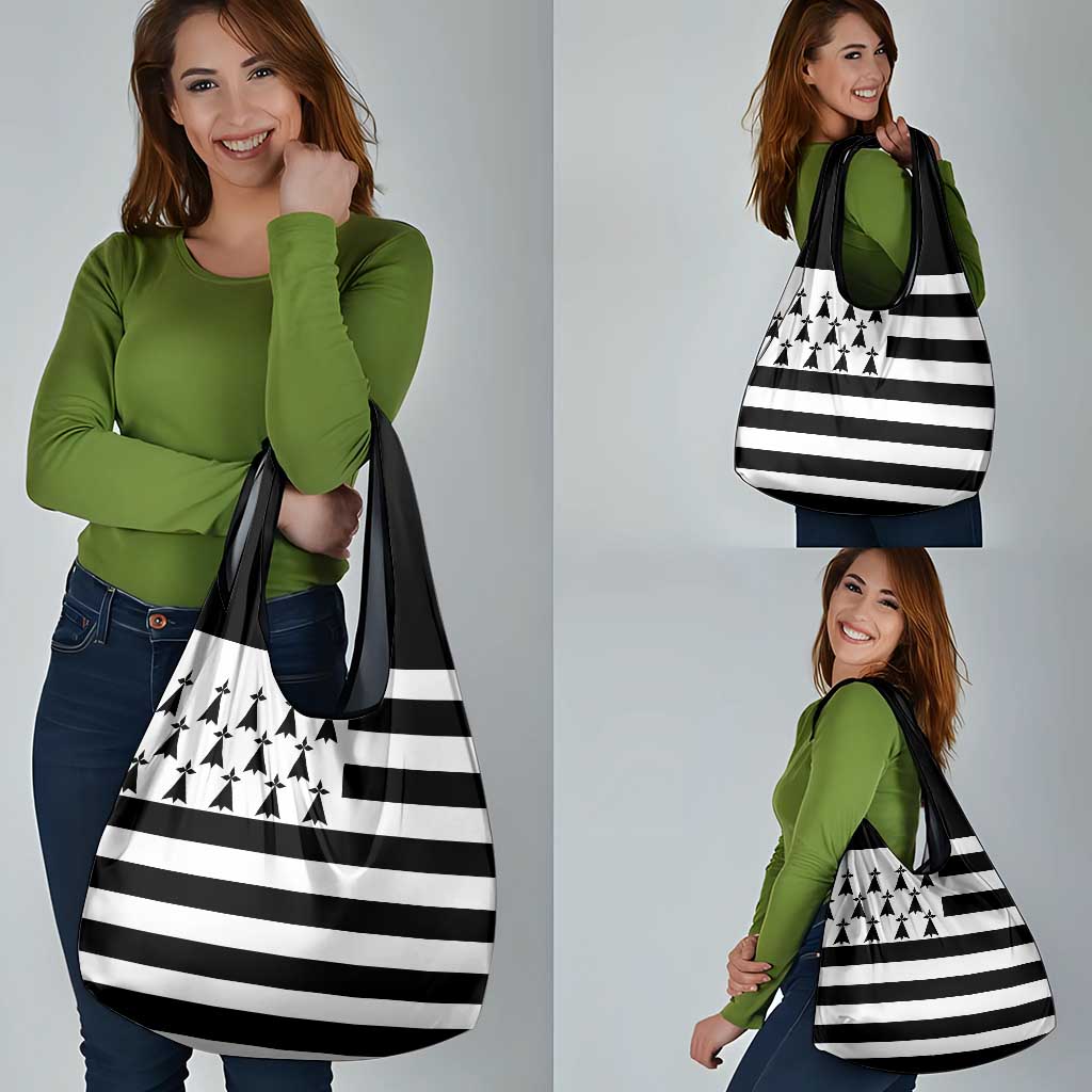 Brittany Flag Style Grocery Bag Kentoch Mervel Eget Bezan Saotret - Wonder Print Shop