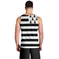 Brittany Flag Style Men Tank Top Kentoch Mervel Eget Bezan Saotret - Wonder Print Shop