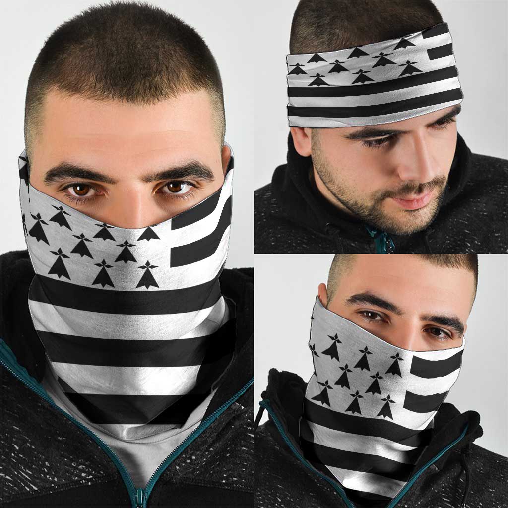 Brittany Flag Style Neck Gaiter Kentoch Mervel Eget Bezan Saotret - Wonder Print Shop
