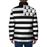 Brittany Flag Style Padded Jacket Kentoch Mervel Eget Bezan Saotret - Wonder Print Shop