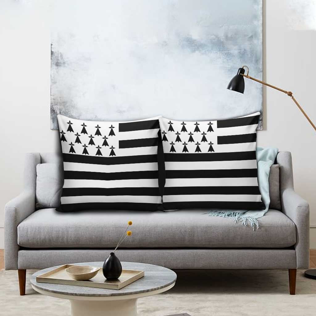 Brittany Flag Style Pillow Cover Kentoch Mervel Eget Bezan Saotret - Wonder Print Shop
