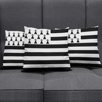 Brittany Flag Style Pillow Cover Kentoch Mervel Eget Bezan Saotret - Wonder Print Shop